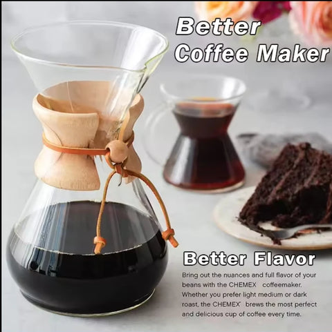 Chemex Coffee Hand Brewed Glass Kettle