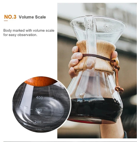 Chemex Coffee Hand Brewed Glass Kettle