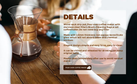Chemex Coffee Hand Brewed Glass Kettle